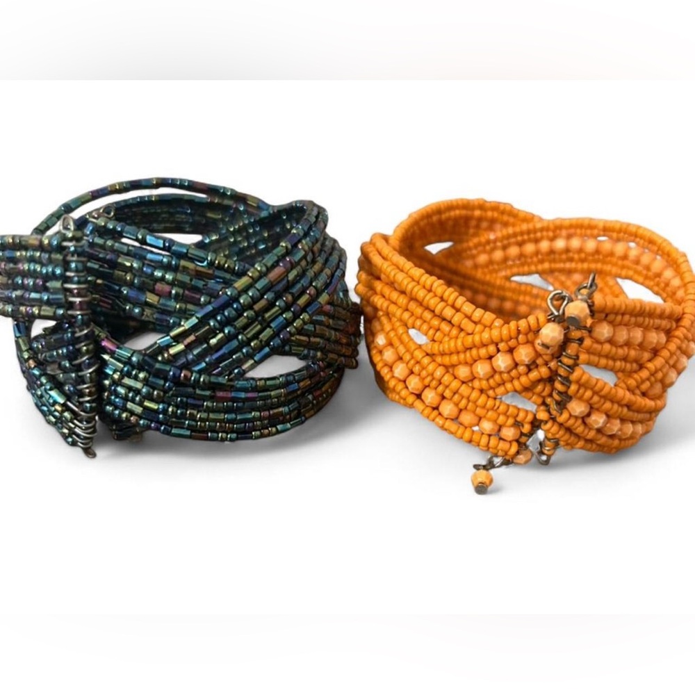 Multicolor Beaded Bracelets Set